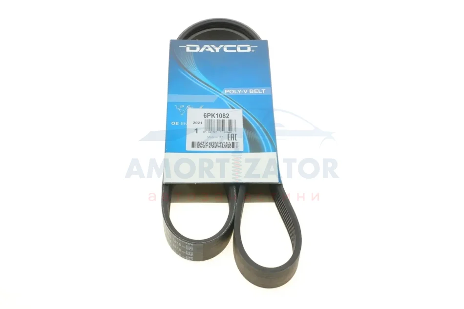 Ремінь генератора поліклиновий DAYCO 6PK1082 (фото 1)