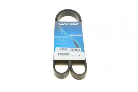 Ремінь генератора поліклиновий DAYCO 6PK1152
