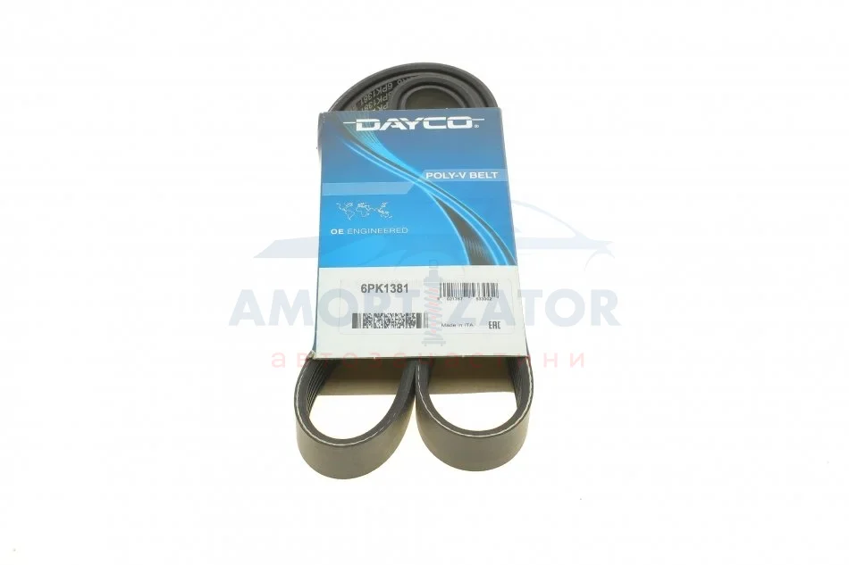 Ремінь генератора поліклиновий DAYCO 6PK1381 (фото 1)