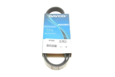 Ремінь генератора поліклиновий DAYCO 6PK885