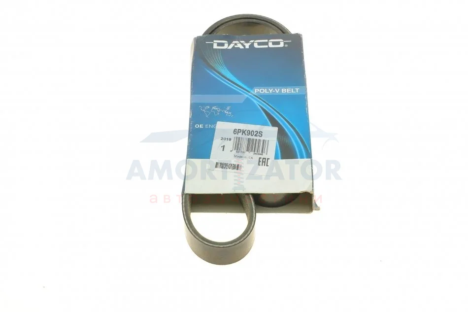 Ремінь генератора поліклиновий DAYCO 6PK902S (фото 1)