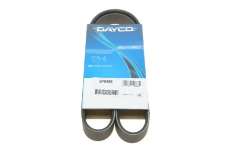 Ремінь генератора поліклиновий DAYCO 6PK986