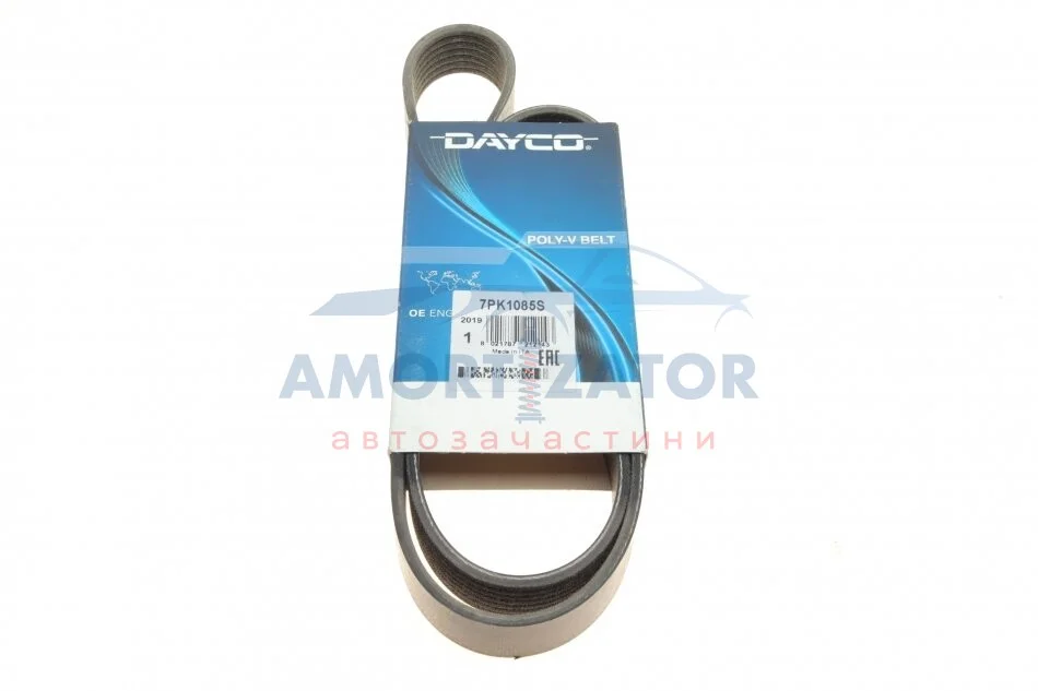 Ремінь генератора поліклиновий DAYCO 7PK1085S (фото 1)