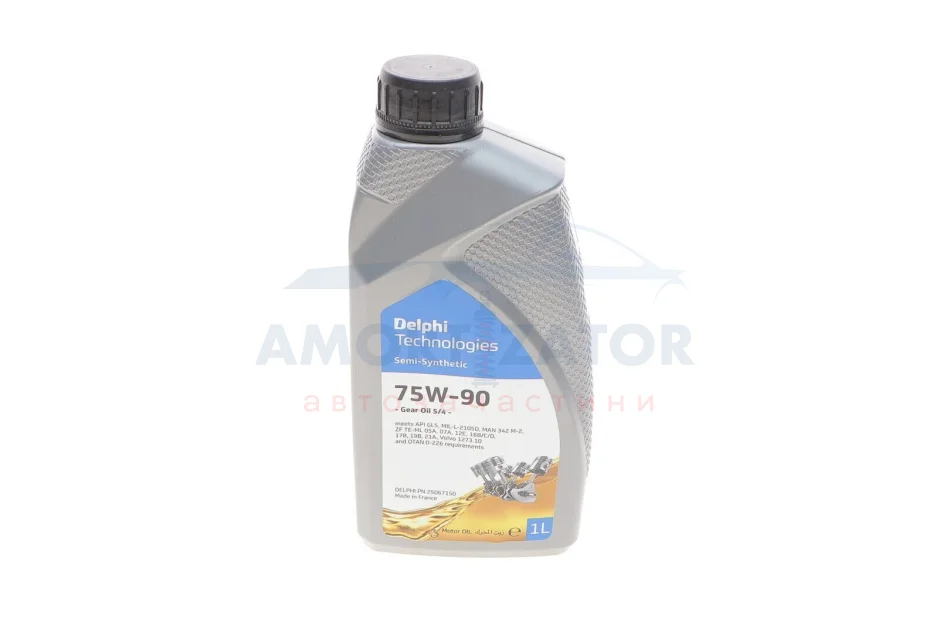 Трансмісійна олива Delphi Gear Oil 5/4 75W-90, 1л DELPHI 25067150 (фото 1)