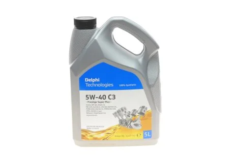 Олива моторна PRESTIGE SUPER PLUS C3 5W-40 5L DELPHI 28236316