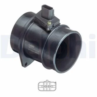 Датчик масової витрати повітря DELPHI AF1038012B1