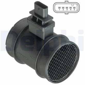 Витратомір повітря (5 pin, модуль) OPEL ASTRA H, ASTRA H CLASSIC, ASTRA H GTC, CORSA D, ZAFIRA B 1.7D 08.06- DELPHI AF1039312B1
