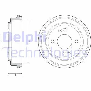 Гальмівний барабан DELPHI BF551