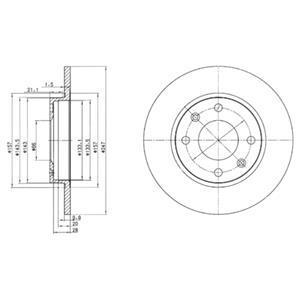 Гальмівний диск DELPHI BG2213