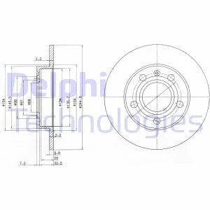 Гальмівний диск DELPHI BG2753C