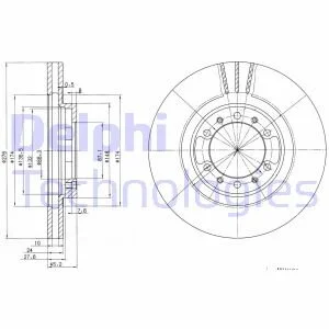 Диск гальмівний DELPHI BG3099
