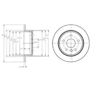 Диск гальмівний DELPHI BG3178