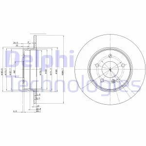 Гальмівний диск DELPHI BG3239C