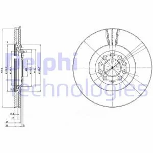 Гальмівний диск DELPHI BG3528