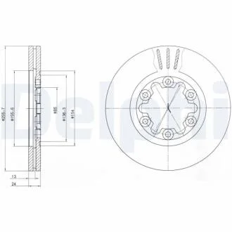 Гальмівний диск DELPHI BG3559