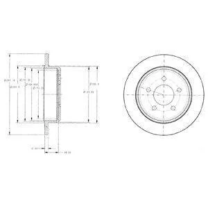 Диск гальмівний DELPHI BG3595