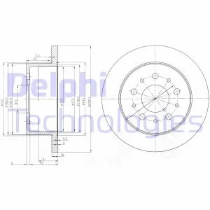 Гальмівний диск DELPHI BG3853