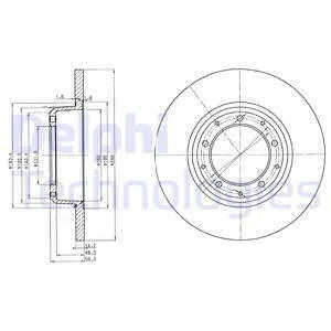Диск гальмівний DELPHI BG3982C