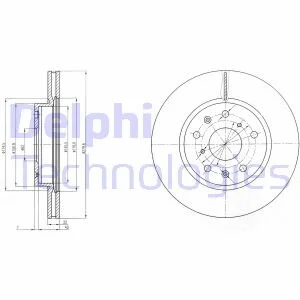 Гальмівний диск DELPHI BG4093C