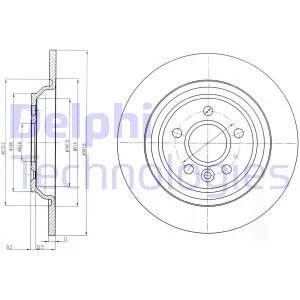 Гальмівний диск DELPHI BG4239C
