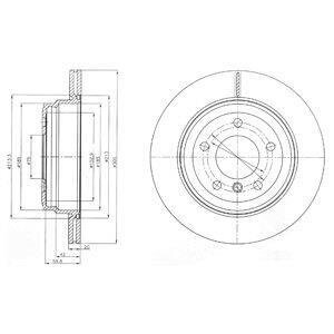 Диск гальмівний DELPHI BG4243C