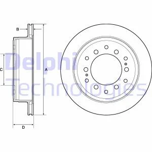 Диск гальмівний DELPHI BG4747C