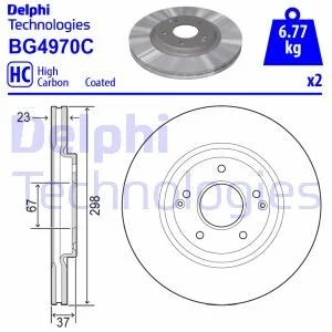 Диск гальмівний DELPHI BG4970C