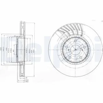 Гальмівний диск DELPHI BG9011