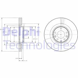 Гальмівний диск DELPHI BG9104