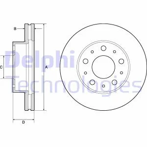 Гальмівний диск DELPHI BG9180C