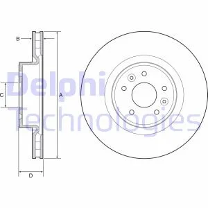 Гальмівний диск DELPHI BG9232C