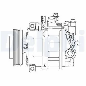 Компресор, система кондиціонування повітря DELPHI CS20475