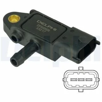 Датчик тиску відпрацьованих газів DELPHI DPS00009