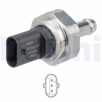 BMW Датчик тиску ВГ 1 (F20) 114 d/116 d/118 d 11-, 3 (E90) 318 d/320 d 04- DELPHI DPS0003512B1