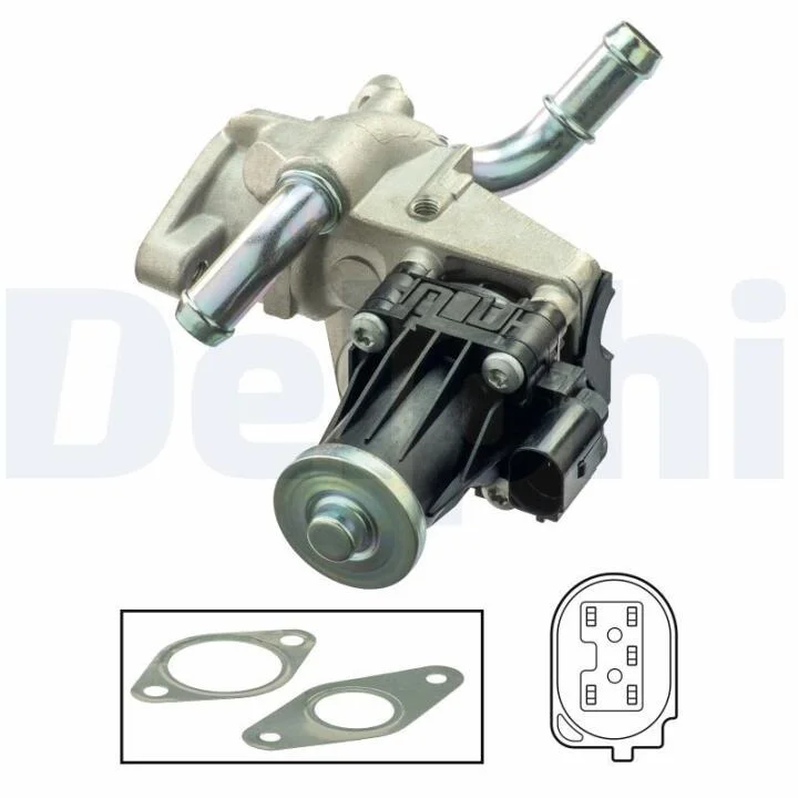 CITROEN клапан повернення ВГ (EGR) Jumper 2.2HDI 11-, Ford Ranger, Transit 2.2TDCi 11-, Land Rover Defender, Peugeot Boxer DELPHI EG1055112B1 (фото 1)