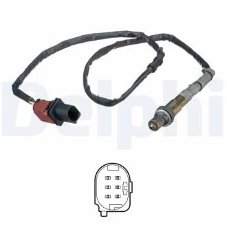VW Кисневий датчик (лямбда-зонд) (5 конт.) Golf V, Passat, Touran 2,0FSI 04- SKODA, AUDI. DELPHI ES2055612B1