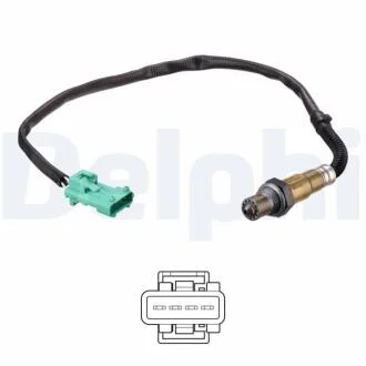 Лямбда-зонд (планарний) AUDI 2,4-4,2 OPEL 2,0/2,2T VW 1,0-4,2 SEAT 1,0/1,4 DELPHI ES2114712B1