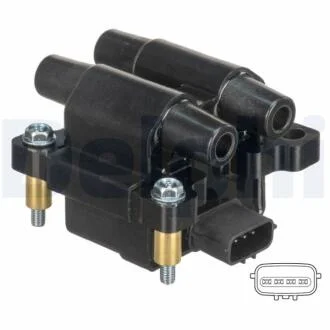 SUBARU Котушка запалювання LEGACY 2.5 03-, OUTBACK 2.5 03- DELPHI GN1040512B1