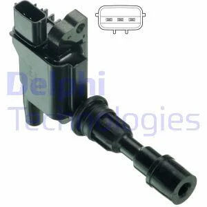 Котушка запалювання MAZDA 323 F VI, 323 S VI 1.5/1.6 06.98-05.04 DELPHI GN1048012B1 (фото 1)