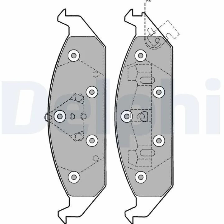 Гальмівні колодки, дискові DELPHI LP1161 (фото 1)