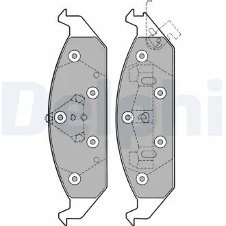 Гальмівні колодки, дискові DELPHI LP1161