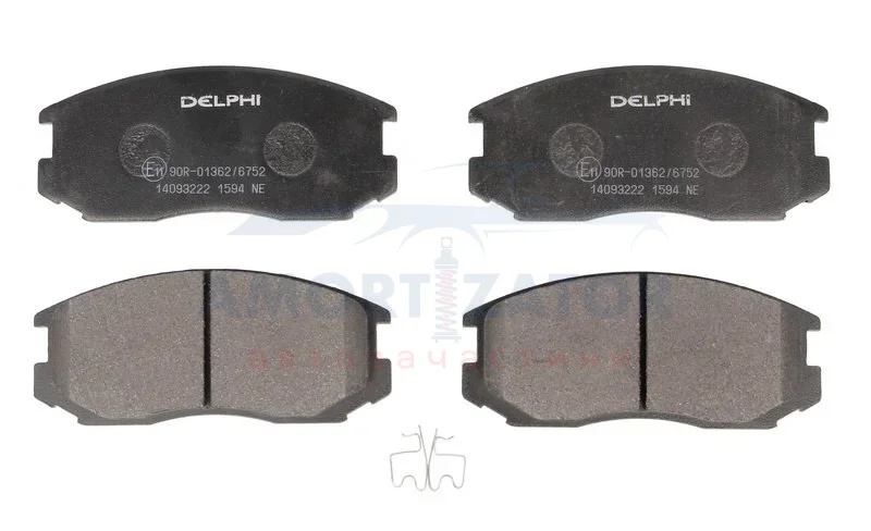 Гальмівні колодки, дискові DELPHI LP1594 (фото 1)