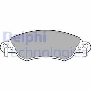 Комплект гальмівних колодок з 4 шт. дисків DELPHI LP1656