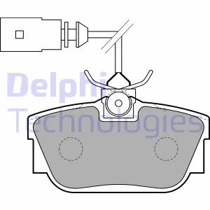 Комплект гальмівних колодок з 4 шт. дисків DELPHI LP1733