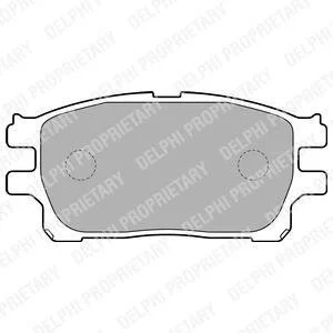 Комплект гальмівних колодок передн, TOYOTA PREVIA II 2.0D/2.4 02.00-02.06 DELPHI LP1784