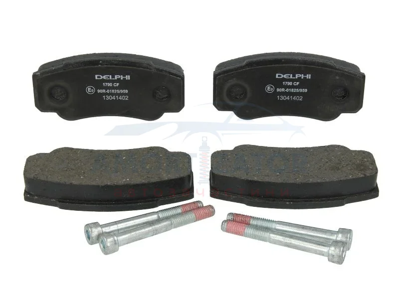 Комплект гальмівних колодок задн, CITROEN JUMPER I FIAT DUCATO PEUGEOT BOXER 1.9D-2.8D 02.94- DELPHI LP1790 (фото 1)