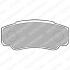 Комплект гальмівних колодок задн, CITROEN JUMPER I FIAT DUCATO PEUGEOT BOXER 1.9D-2.8D 02.94- DELPHI LP1790 (фото 1)
