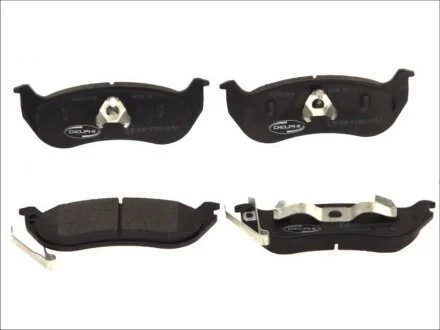 Комплект гальмівних колодок задн, JEEP CHEROKEE, WRANGLER II 2.4-4.0 08.96-01.08 DELPHI LP1859