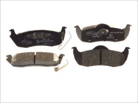 Комплект гальмівних колодок задн, JEEP COMMANDER, GRAND CHEROKEE III NISSAN ARMADA MK I 3.0D-6.1 08.03-12.10 DELPHI LP1975