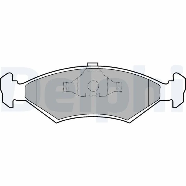 Комплект гальмівних колодок з 4 шт. дисків DELPHI LP204 (фото 1)